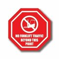 Ergomat 20in OCTAGON SIGNS - No Forklift Traffic Beyond This Point DSV-SIGN 400 #1023 -UEN